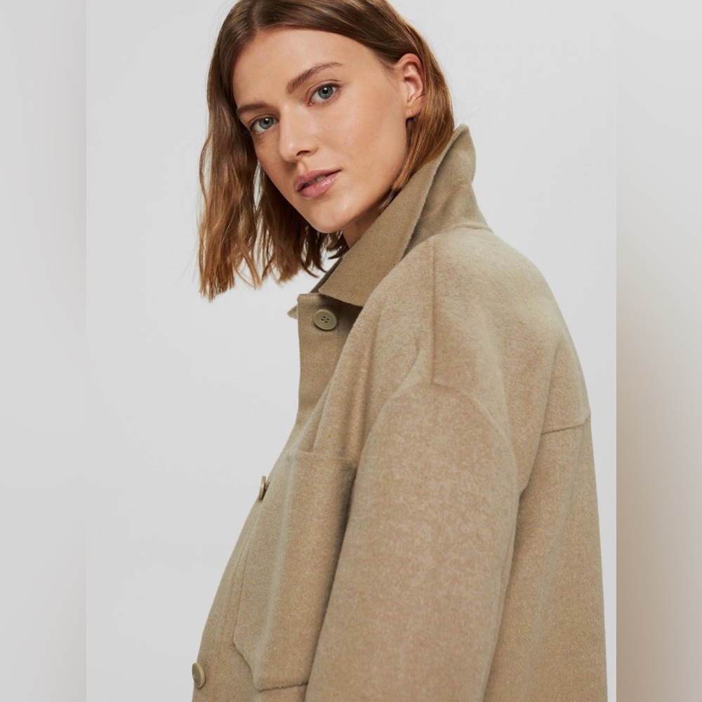 Esprit oversized coat in camel size X small - Picture 2 of 12